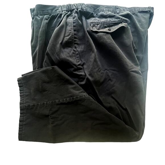 King Size "For Tall and Big Men" Vintage Pleated 90's Navy Khaki Pants 58/38. - Picture 2 of 8